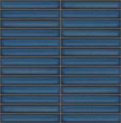 The Mosaic Factory Sevilla Mozaïek Tegel Kitkat Vinger - Spijkerbroek Blauw Porselein Geglazuurd 296x299 mm