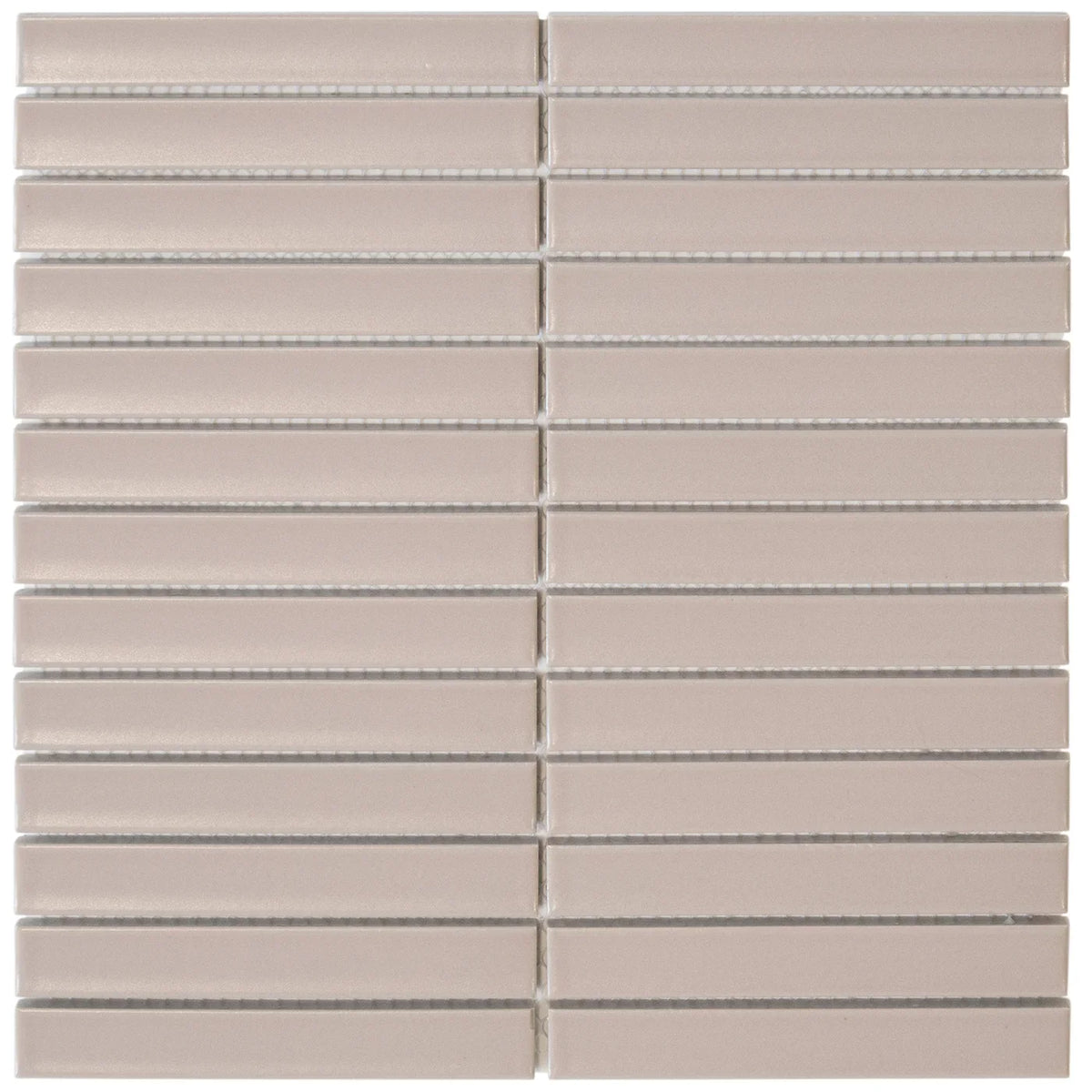 The Mosaic Factory Sevilla Mozaïek Tegel Kitkat Vinger - Vintage Pink Porselein Geglazuurd 296x299 mm