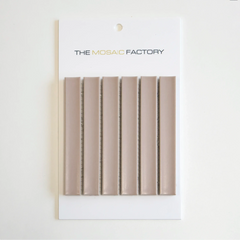 The Mosaic Factory Sevilla Mozaïek Tegel Kitkat Vinger - Vintage Pink Porselein Geglazuurd 296x299 mm