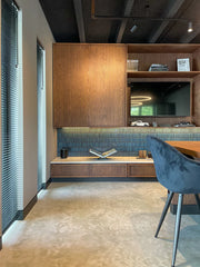 The Mosaic Factory Sevilla Mozaïek Tegel Mini Kitkat Vinger - Gespikkeld Azuur blauw Porselein Geglazuurd 282x308 mm