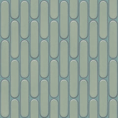 The Mosaic Factory Sevilla Mozaïek Tegel Ovaal Vinger - Licht Groen Gespikkeld Porselein Geglazuurd 300x300 mm