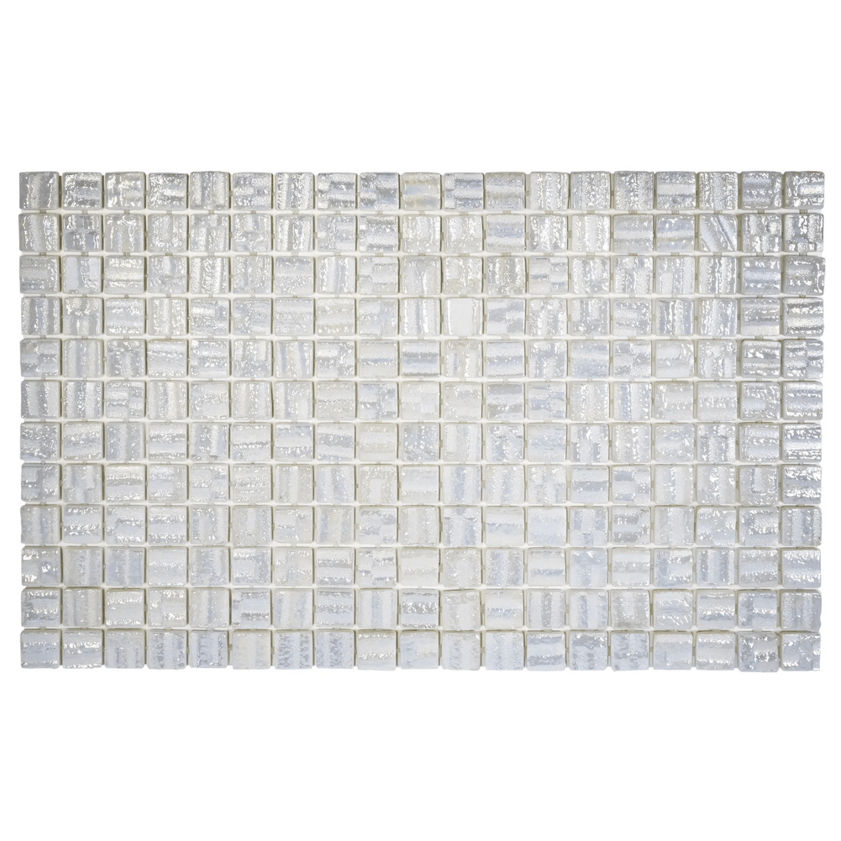 The Mosaic Factory Valencia Mozaiek Tegel Vierkant - 3D Icy Pearl Glas Recycled 328x518 mm