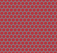 The Mosaic Factory Venice Pennyround Mozaiek Tegel Rond - Rood Porselein Geglazuurd 315x294 mm