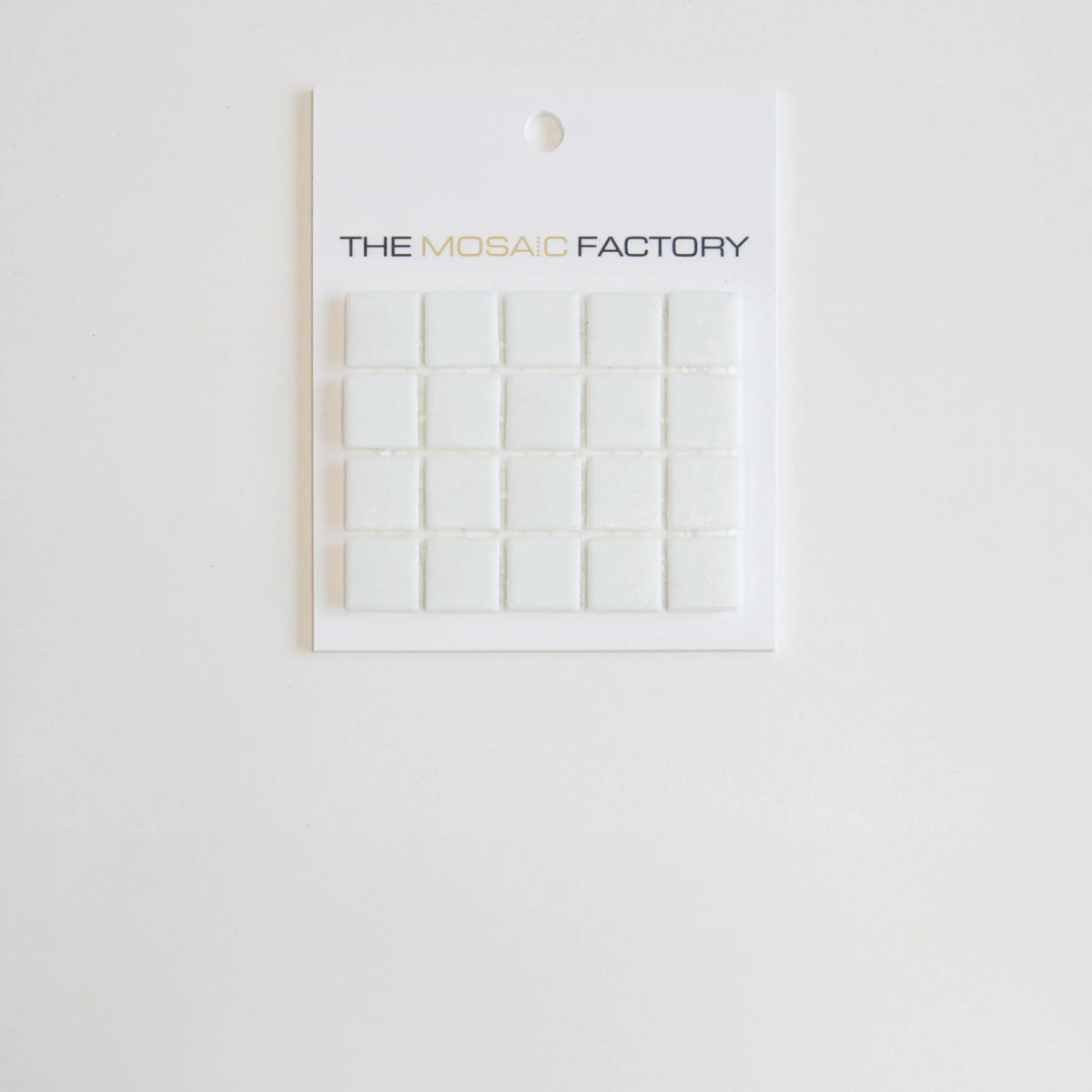 The Mosaic Factory Amsterdam Mozaiek Tegel Vierkant - Ultra Wit Glas Basic 322x322 mm