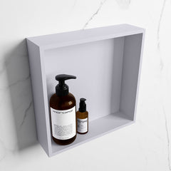 MONDIAZ EASY Nis 29,5x29,5cm in solid surface kleur Cale | Cale. 1 vak  geschikt voor in- of opbouw