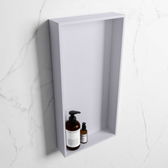 MONDIAZ EASY Nis 59,5x29,5cm in solid surface kleur Cale | Cale. 1 vak  geschikt voor in- of opbouw