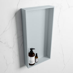 MONDIAZ EASY Nis 59,5x29,5cm in solid surface kleur Clay | Clay. 1 vak  geschikt voor in- of opbouw