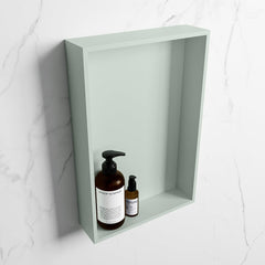 MONDIAZ EASY Nis 44,5x29,5cm in solid surface kleur Greey | Greey. 1 vak  geschikt voor in- of opbouw
