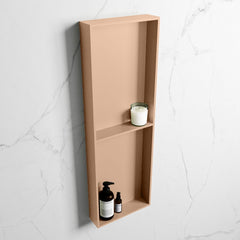 MONDIAZ EASY Nis 149,5x29,5cm in solid surface kleur Rosee | Rosee. 2 vakken geschikt voor in- of opbouw