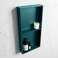MONDIAZ EASY Nis 59,5x29,5cm in solid surface kleur Smag | Smag. 2 vakken geschikt voor in- of opbouw