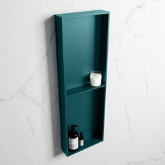 MONDIAZ EASY Nis 149,5x29,5cm in solid surface kleur Smag | Smag. 2 vakken geschikt voor in- of opbouw