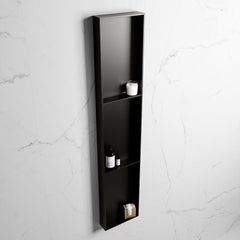 MONDIAZ EASY Nis 149,5x29,5cm in solid surface kleur Urban | Urban. 3 vakken  geschikt voor in- of opbouw