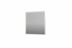 Ink SP19 spiegel 80x80cm in stalen kader met rondom indirecte LED verlichting - Mat Wit - 8409046