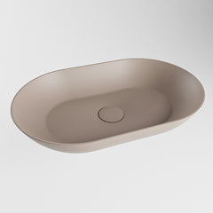 MONDIAZ ONNI Waskom solid surface 55cm kleur Smoke / Smoke