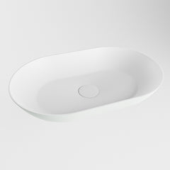 MONDIAZ ONNI Waskom solid surface 55cm kleur Greey / Talc
