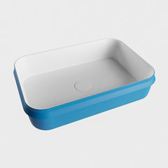 MONDIAZ ARVO Waskom solid surface 55cm kleur Jeans / Talc
