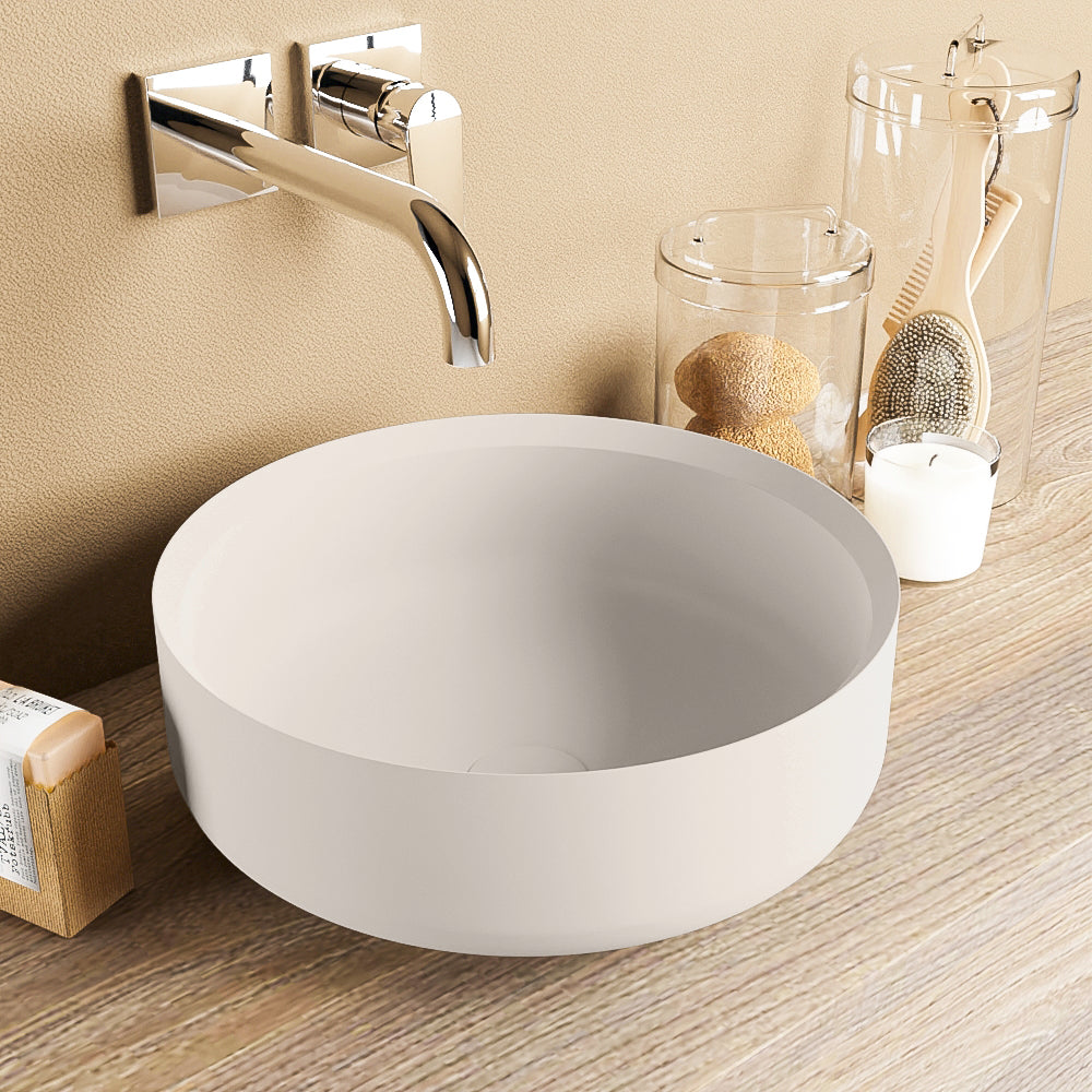 MONDIAZ COSS Waskom solid surface 36cm kleur Linen / Linen