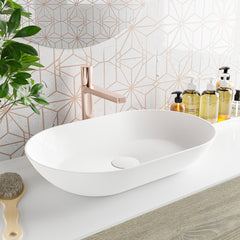 MONDIAZ ONNI Waskom solid surface 55cm kleur Talc / Talc