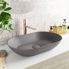 MONDIAZ ONNI Waskom solid surface 55cm kleur DarkGrey / DarkGrey