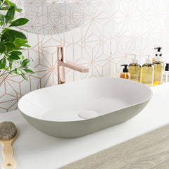 MONDIAZ ONNI Waskom solid surface 55cm kleur Army / Talc