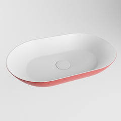 MONDIAZ ONNI Waskom solid surface 55cm kleur Fire / Talc