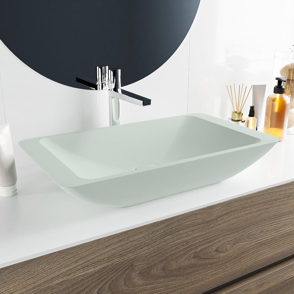 MONDIAZ TOPI Waskom solid surface 60cm kleur Greey / Greey