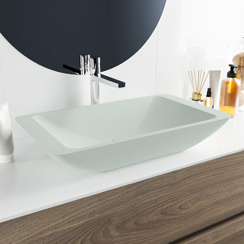 MONDIAZ TOPI Waskom solid surface 60cm kleur Greey / Greey