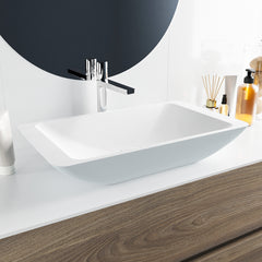 MONDIAZ TOPI Waskom solid surface 60cm kleur Clay / Talc