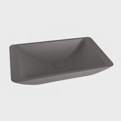 MONDIAZ TOPI Waskom solid surface 60cm kleur DarkGrey / DarkGrey