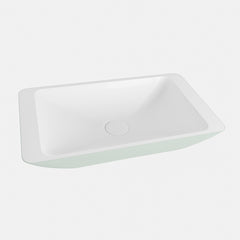 MONDIAZ TOPI Waskom solid surface 60cm kleur Greey / Talc