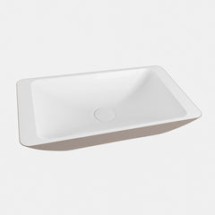 MONDIAZ TOPI Waskom solid surface 60cm kleur Smoke / Talc