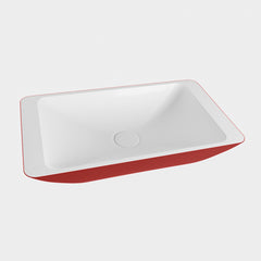 MONDIAZ TOPI Waskom solid surface 60cm kleur Fire / Talc