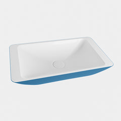 MONDIAZ TOPI Waskom solid surface 60cm kleur Jeans / Talc