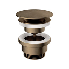 Hotbath Cobber P708 niet-afsluitbare plug rond Verouderd Messing
