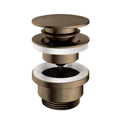 Hotbath Cobber P710 klikplug rond Verouderd Messing