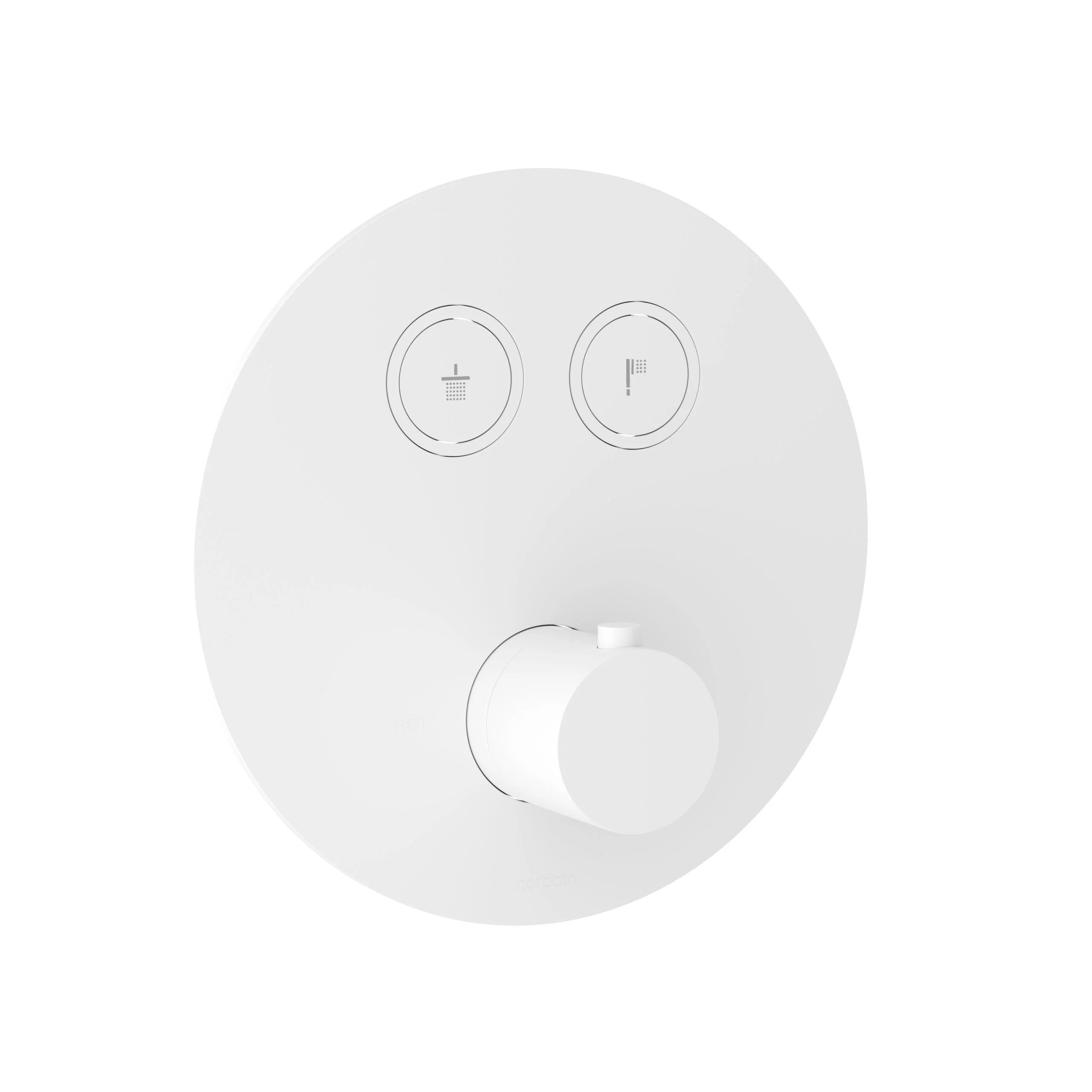 Hotbath Cobber PB009 inbouwthermostaat met 2 pushbuttons Geborsteld Koper PVD