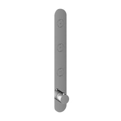 Hotbath Cobber PB050EXT afbouwdeel voor inbouw thermostaat met 3 pushbuttons Chroom