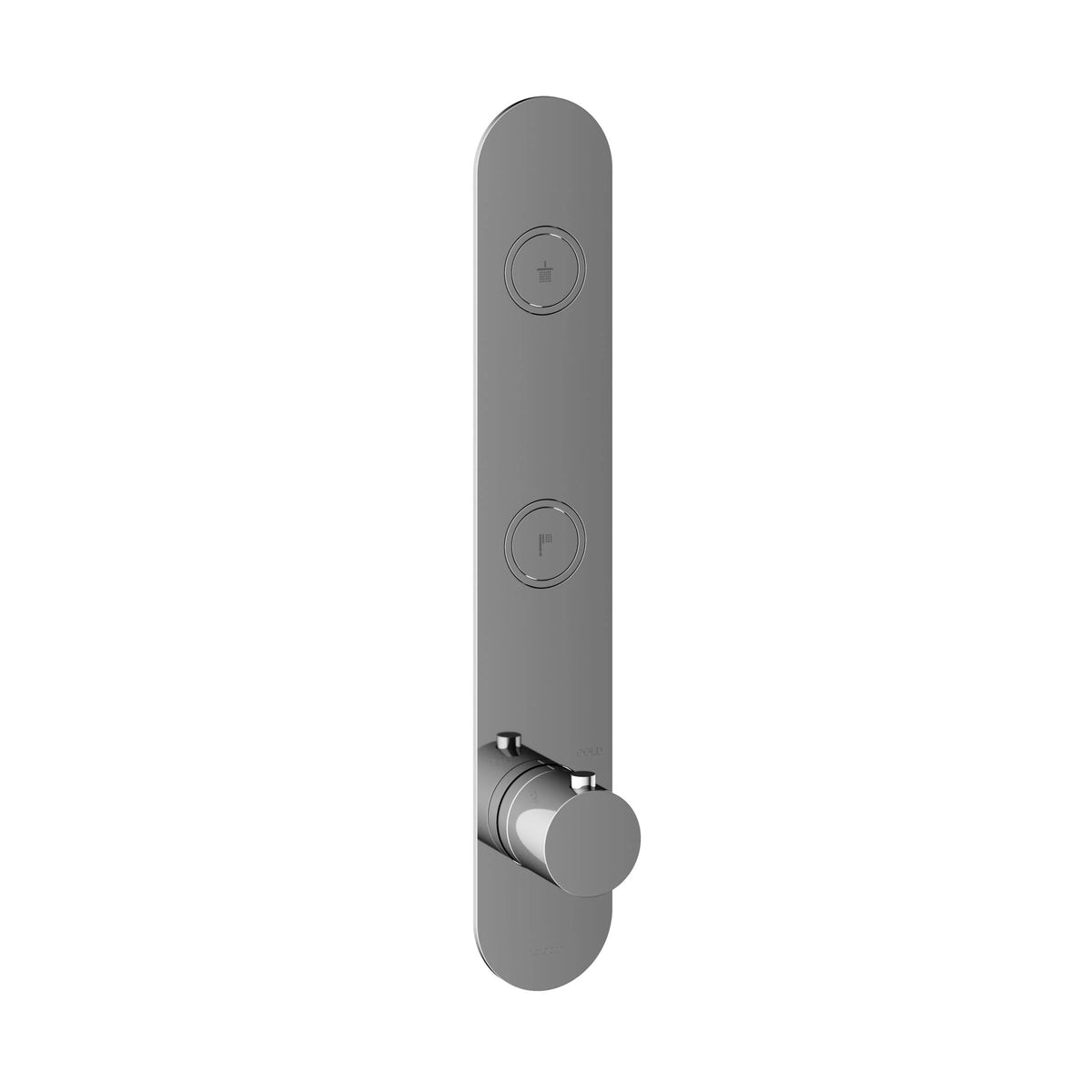 Hotbath Cobber PB066 inbouwthermostaat met 2 pushbuttons Verouderd Messing