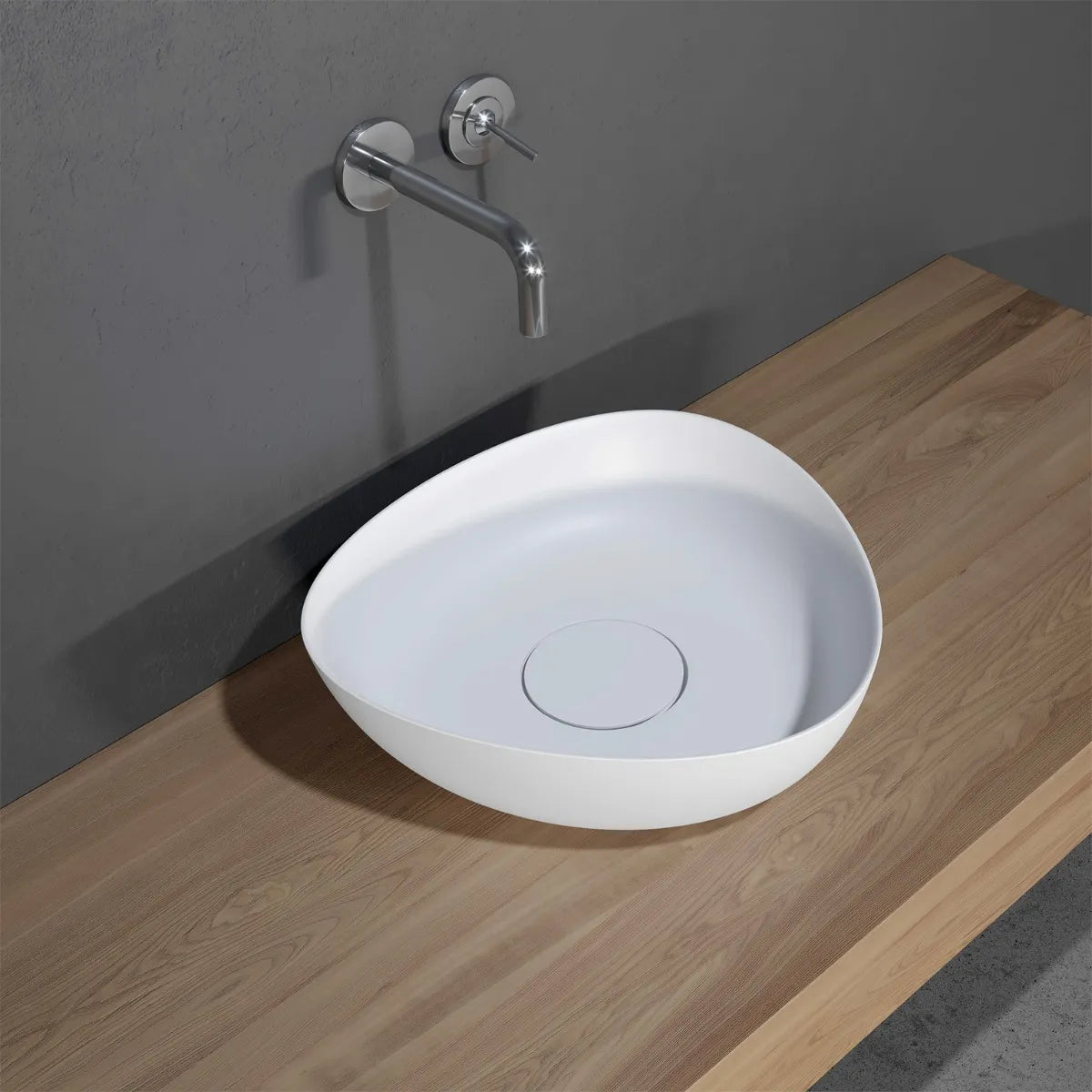 Riho Oviedo waskom - solid surface - 40.90x40.90cm