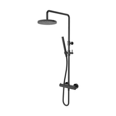 Hotbath Buddy SDS1 opbouw regendoucheset - 3-standen handdouche - 20cm hoofddouche - Geborsteld Zwart PVD