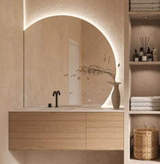 Hipp Design Moon-line spiegel met LED verlichting en spiegelverwarming