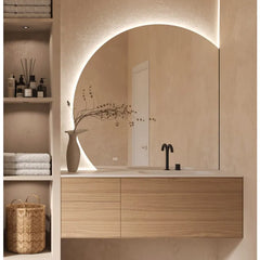 Hipp Design Moon-line spiegel met LED verlichting en spiegelverwarming