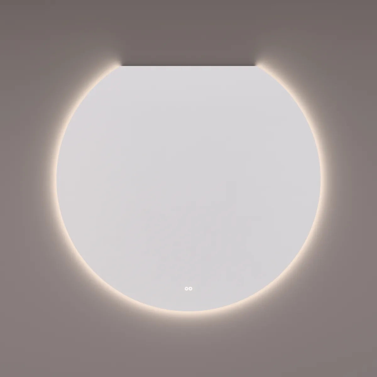 Hipp Design SLP1 spiegel rond met vlakke kant, verlichting en verwarming