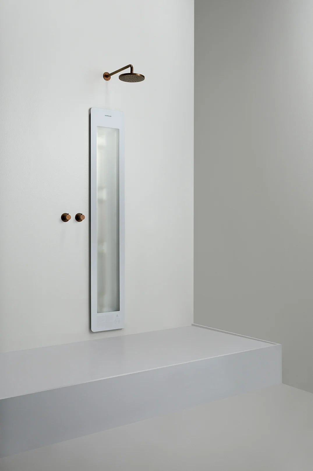Sunshower Plus L  Round - Infrarood en UV-licht - 185x33 cm - Inbouw