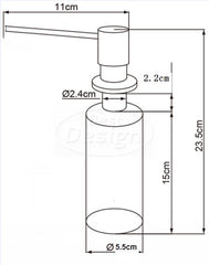 Best Design Clean Inbouw zeepdispenser chroom
