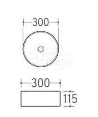 Best Design Sante opbouw waskom 31cm rond