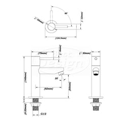 Best Design Lyon toiletkraan Rosé goud