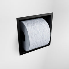 MONDIAZ EASY Toiletrolhouder CUBE 160 solid surface 16x8,6cm kleur Urban. Geschikt voor op en inbouw.