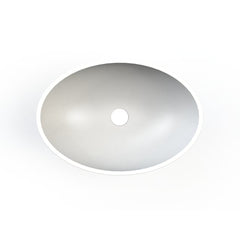 Arcqua Prince opbouw waskom ovaal 49x34 - Mat wit