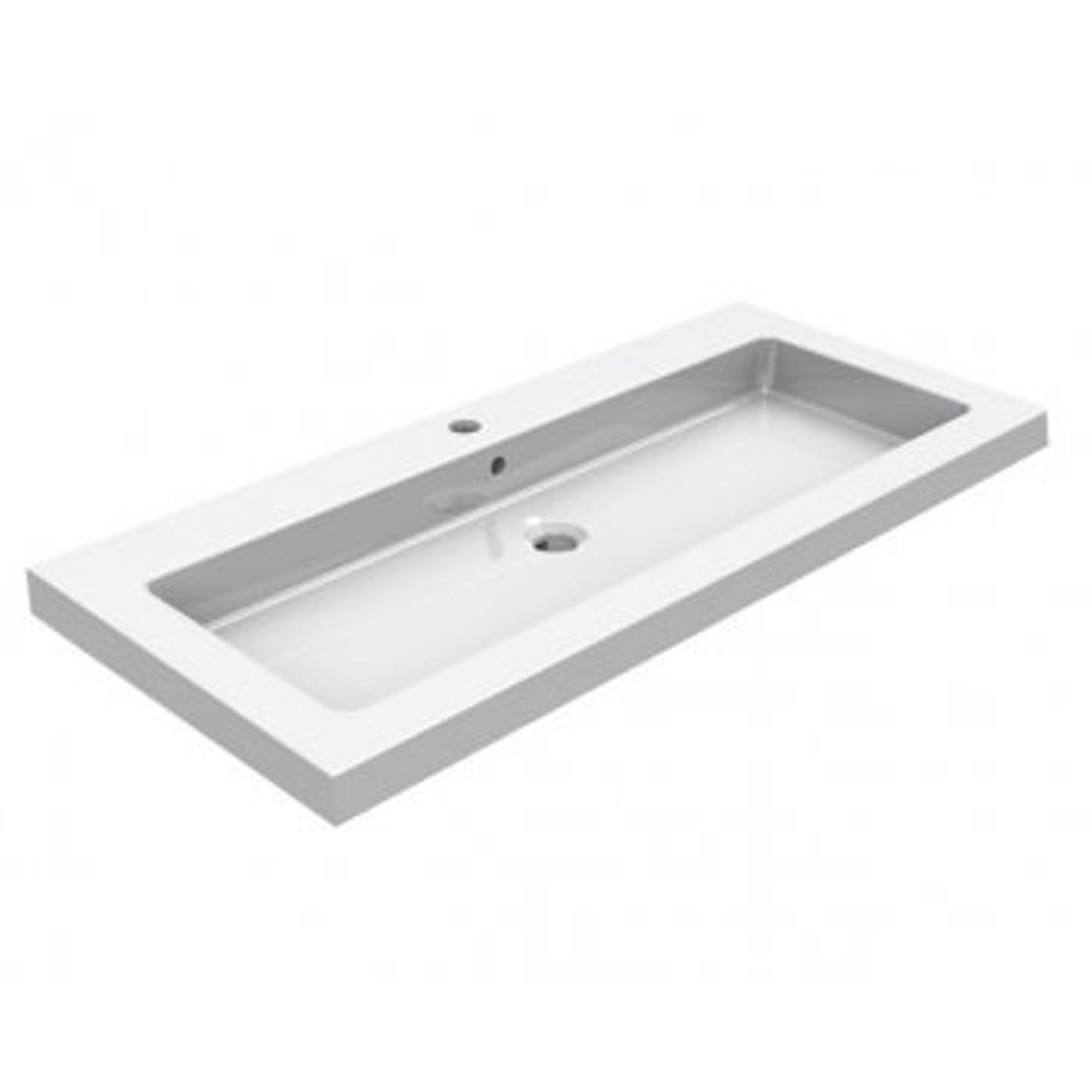 Wiesbaden Raw wastafel enkel zonder kraangat 120x46x5 cm hardsteen gezoet